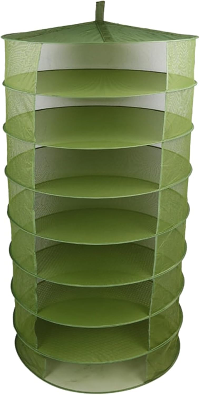 Grow1 3ft Drying Rack 1-Piece Collapsible Mesh Herb and Flower Hanging Dryer with Carrying Case for Even Airflow and Secure Harvest Storage - Image 1